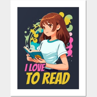 I love to read Posters and Art